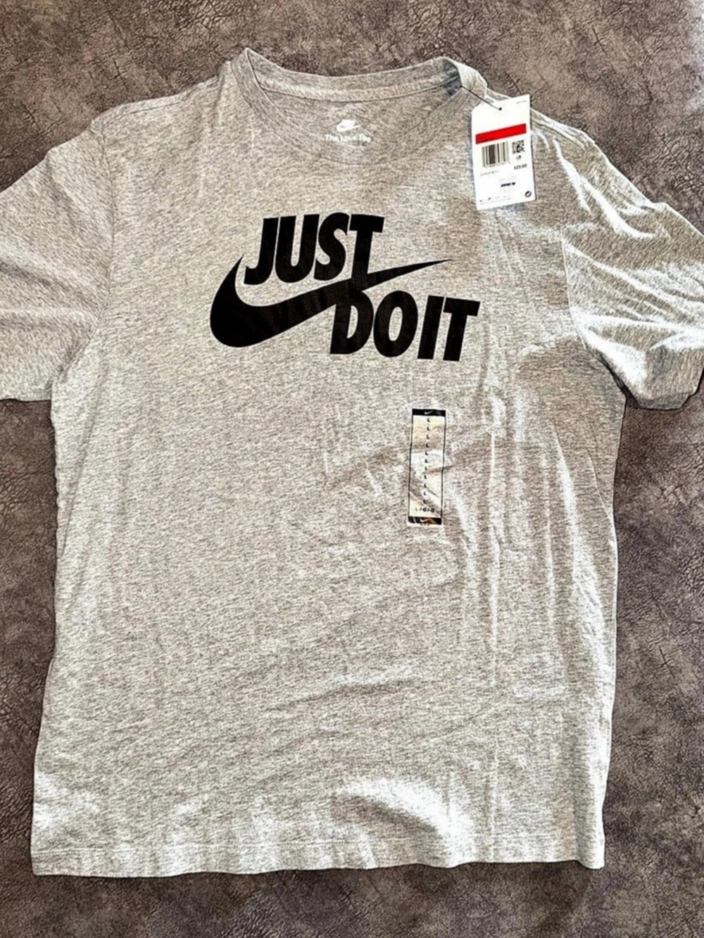 Nike Just Do It The Nike Tee Mens Large Gray